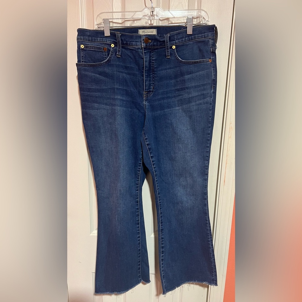 Cali Demi Boot Madewell Blue Denim Jeans Size 32